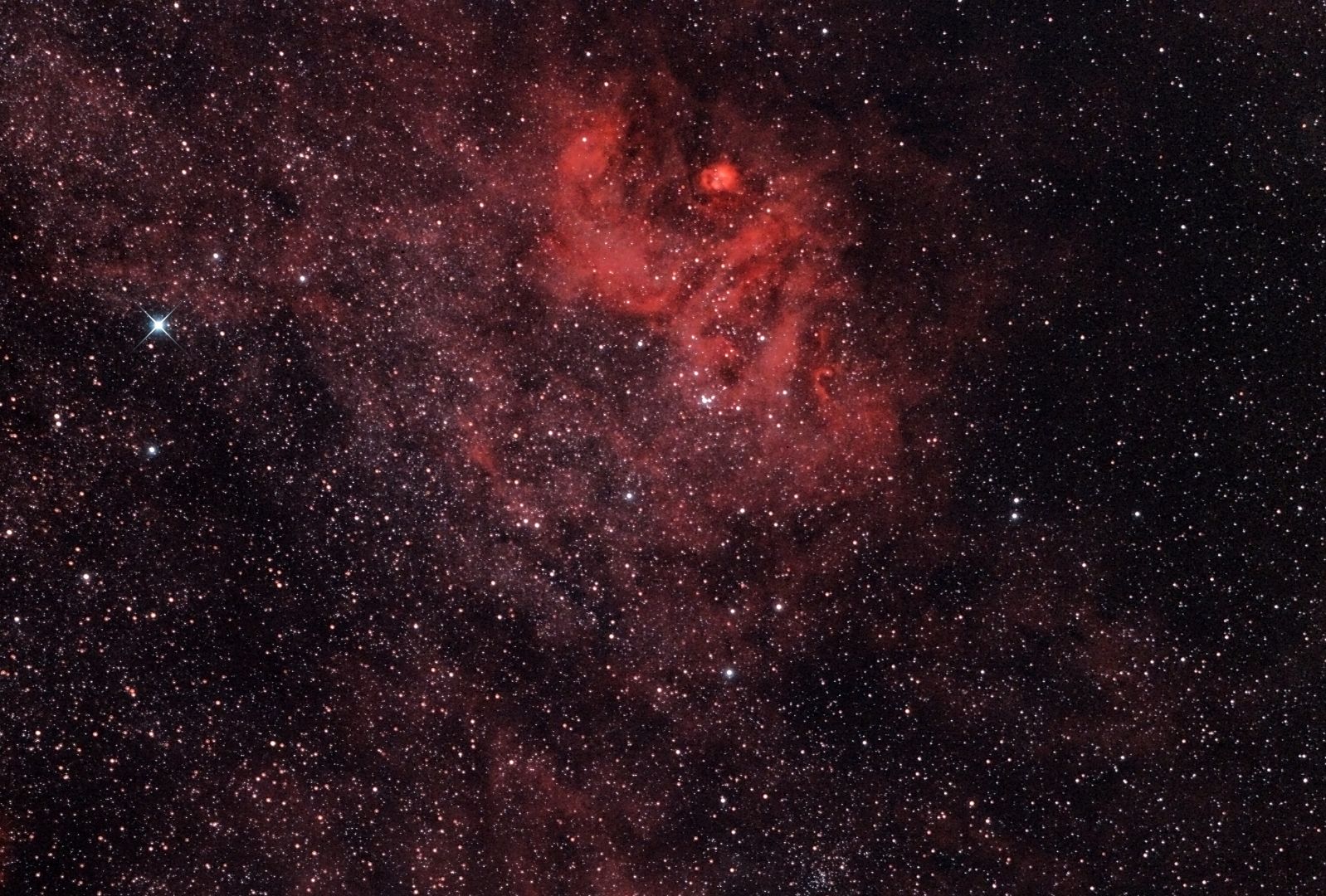 Sh2-54-Nebel um den Sternhaufen NGC 6604