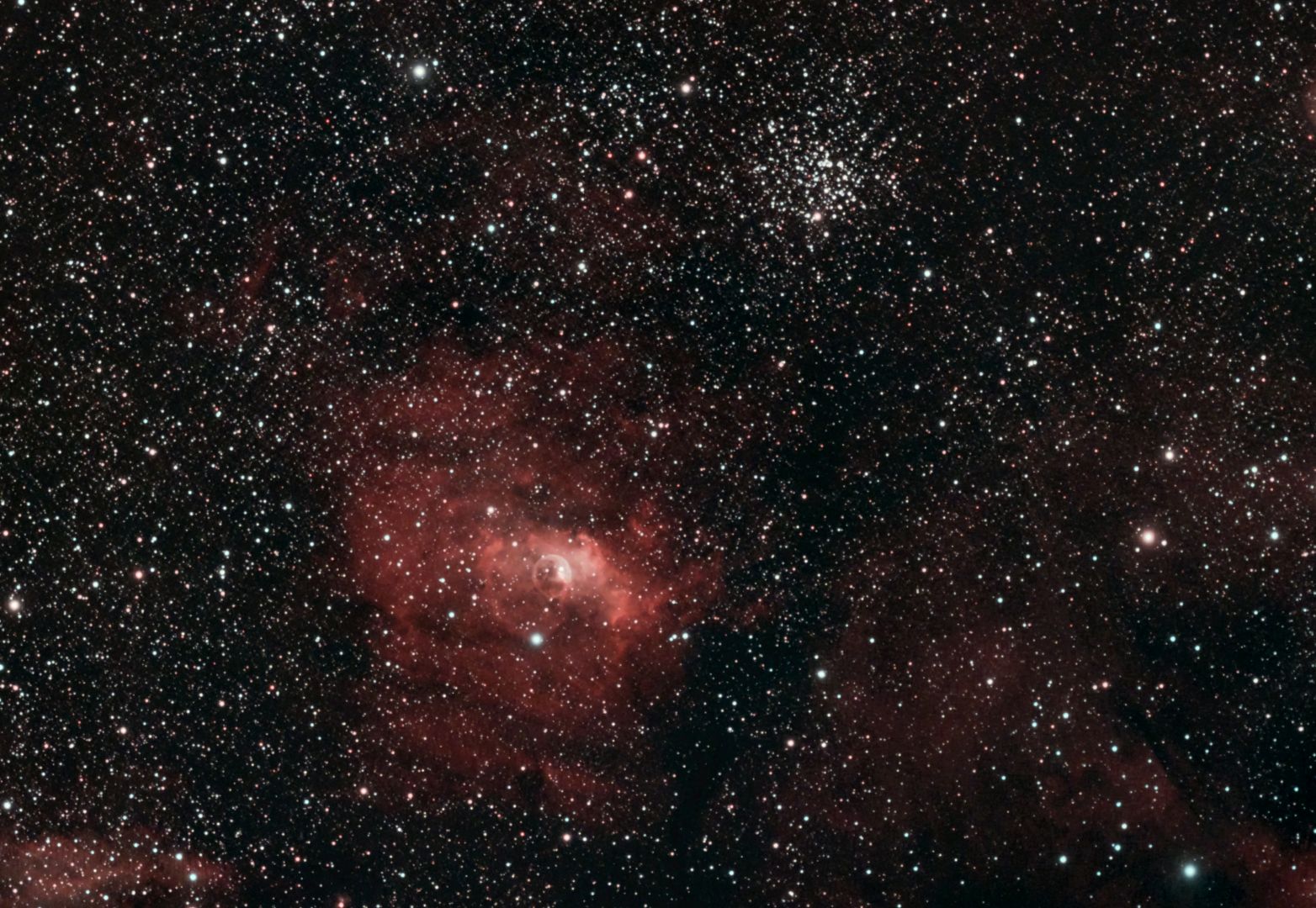 NGC 7635 - Blasennebel und M 52