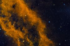 NGC1499 Kaliforniennebel Detail in Bicolor